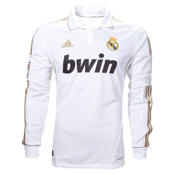 Camiseta Real Madrid Primera equipación ML Retro 11 12 Blanco